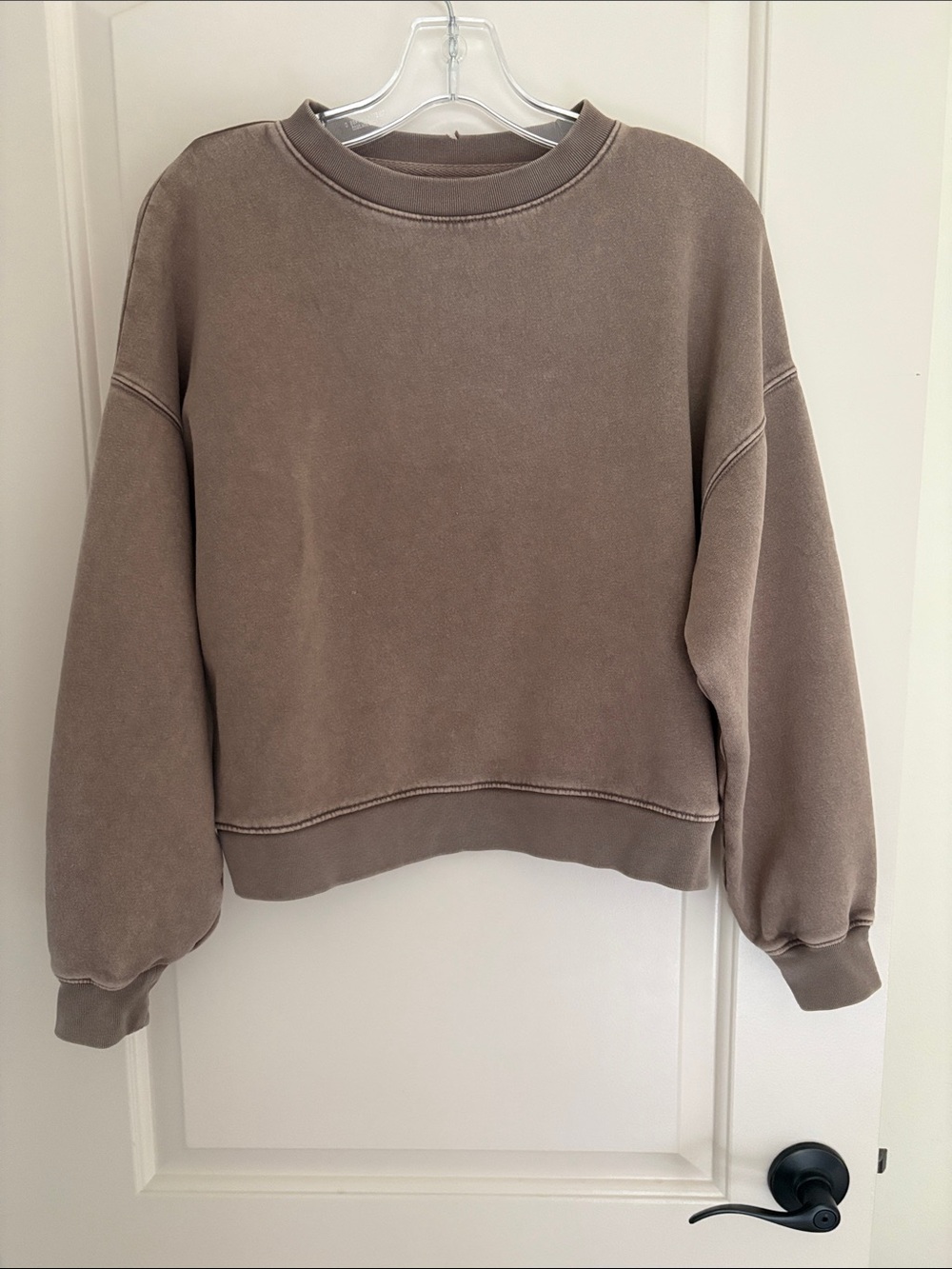GAP Washed Taupe Crewneck Sweatshirt